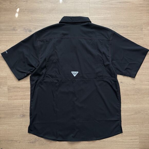 Columbia PFG Florida State Seminoles Fishing Shirt Mens L Black Omni-Shade FSU - Picture 2 of 8